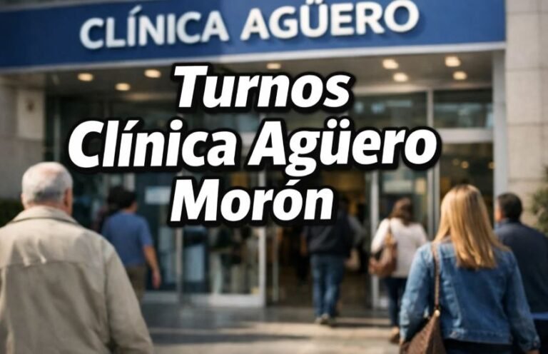 Cómo sacar turno en la Clínica Agüero de Morón